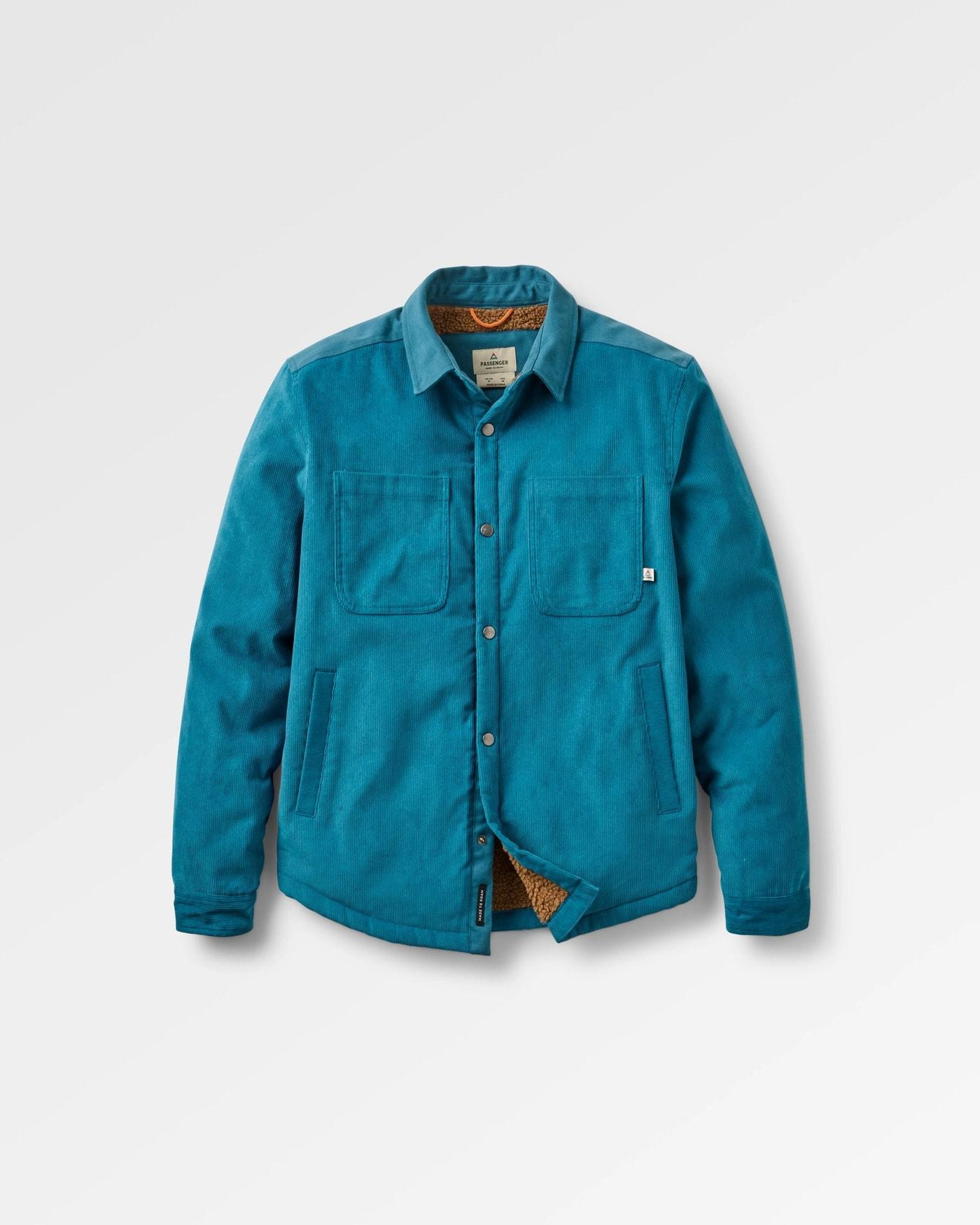 Catalog product source: Passenger: Blue sherpa-lined cord overshirt