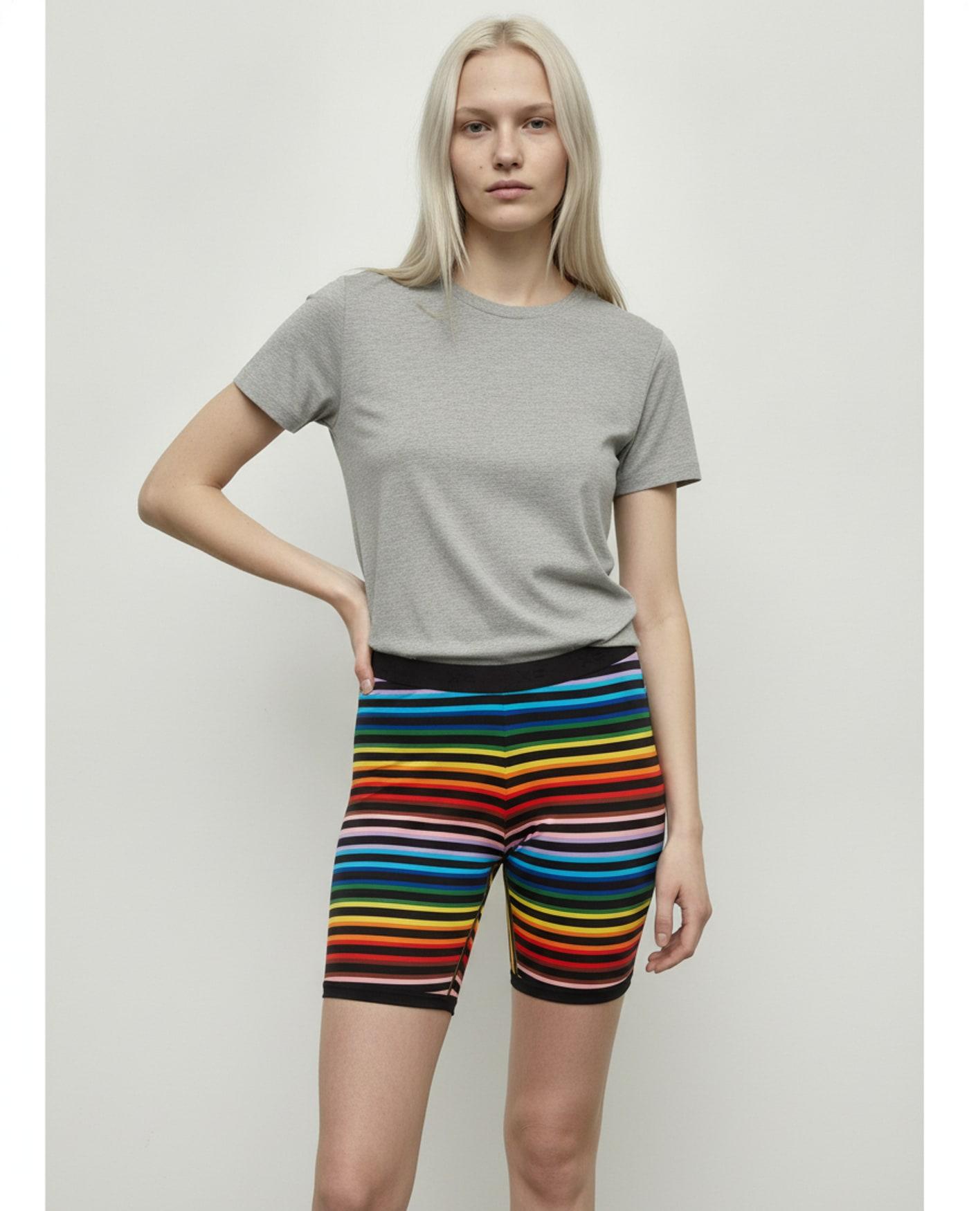AI-generated product photo: TomboyX: Progress Pride striped boxer briefs